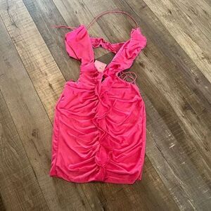 Blanc hot pink mini dress size S